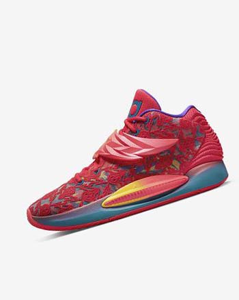 Nike KD14 Rojos Amarillos Morados Verdes | MX 1139